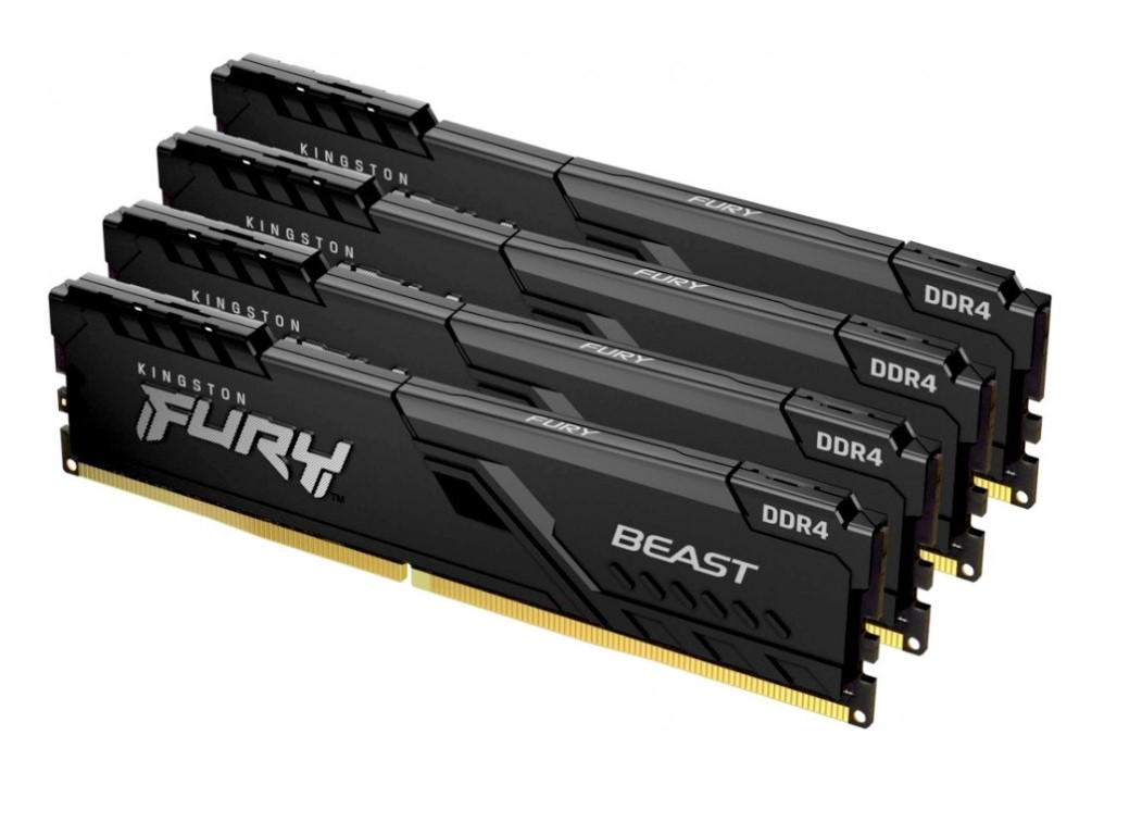 Kingston Fury Beast Black 128Gb DDR4 3600MHz (4x32Gb KIT) (KF436C18BBK4/128)
