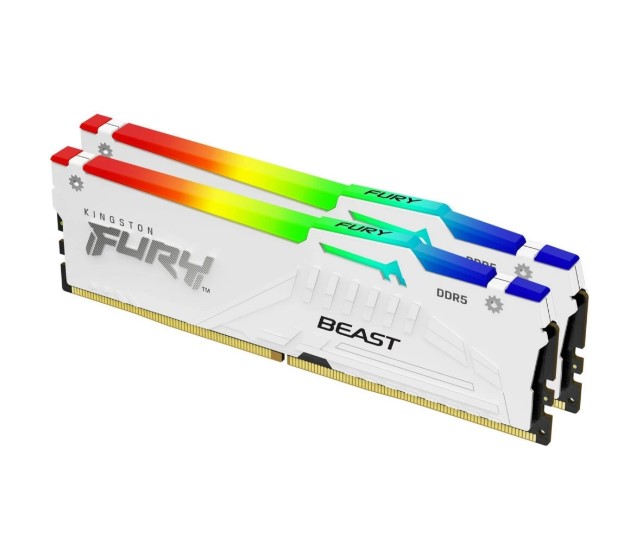 Kingston Fury Beast White RGB 64Gb DDR5 5600MHz (2x32Gb KIT) (KF556C40BWAK2-64)
