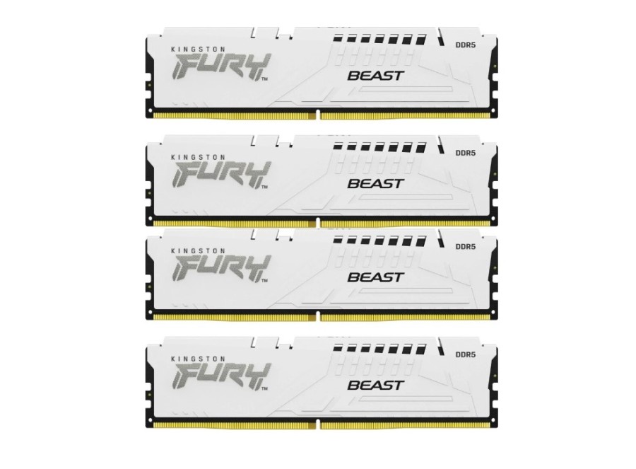 Kingston Fury Beast White 64Gb DDR5 6000MHz (4x16Gb KIT) (KF560C40BWK4-64)