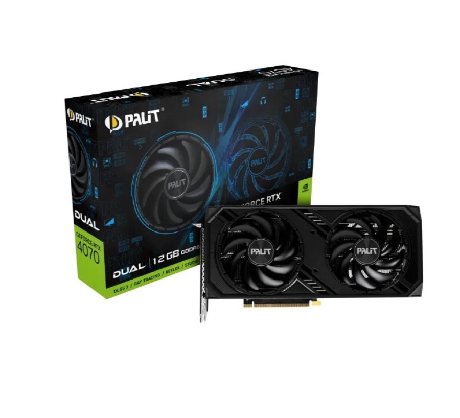 Palit Dual 12Gb NVIDIA GeForce RTX 4070 (NE64070019K9-1048D)