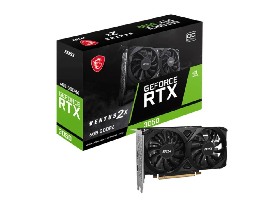 MSI 6Gb NVIDIA GeForce RTX 3050 RTX (3050 VENTUS 2X E 6G OC)