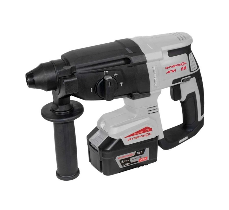 Интерскол ПА-28/18ВМ SDS plus, Li-ion АПИ кейс, 1 аккум., 4.0 Ач, ЗУ (732.4.1.70)