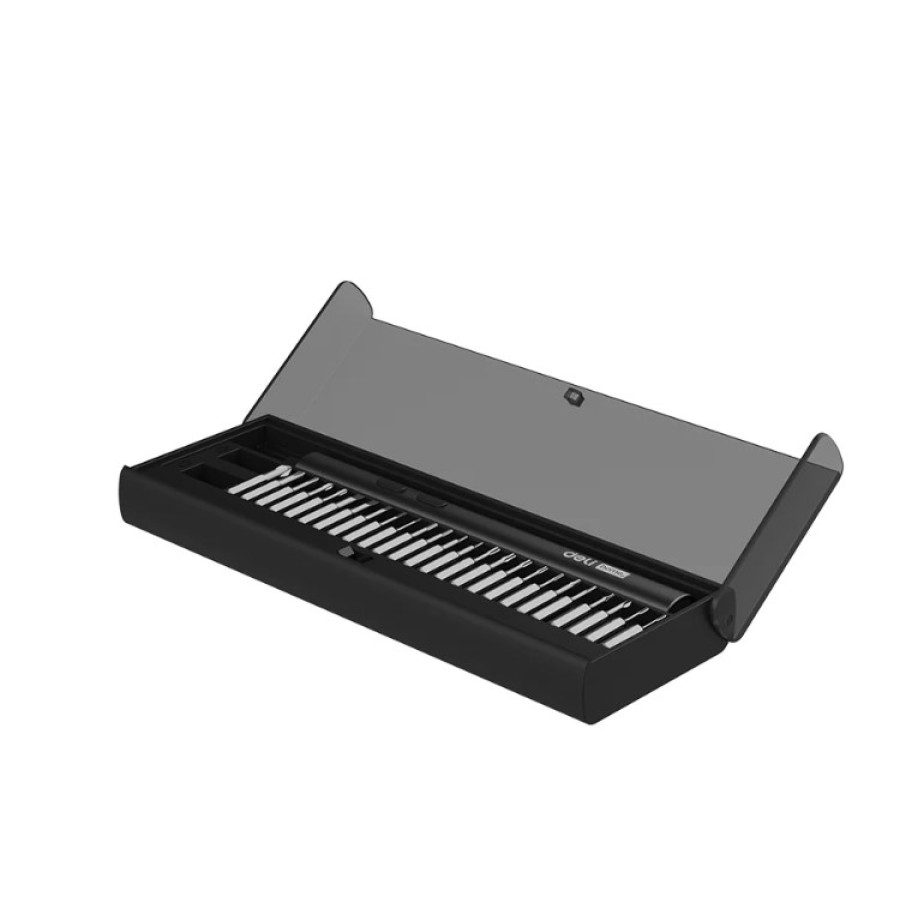 Deli DY-DP04-1B1 (3,7В, 260мА*ч, 0,2/3Нм, 200об/мин, Type-C, набор бит 25 шт, кейс)