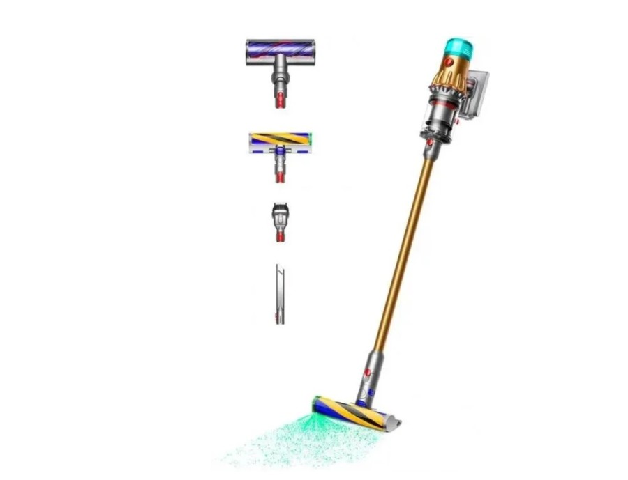 Dyson SV46 V12 Detect Slim Absolute, 545Вт (448870-01) Золотистый/серебристый