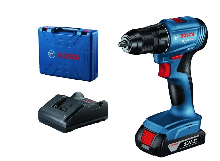 Bosch GSR 185-LI, 4Ач, с одним аккумулятором (06019K3005)