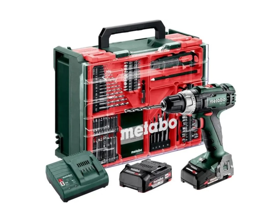 METABO BS 18 L, 2Ач, с двумя аккумуляторами (602321710)