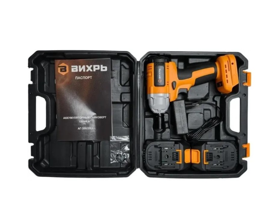 Вихрь АГ-300/20Li, 2Ач, с двумя аккумуляторами (72/24/4)