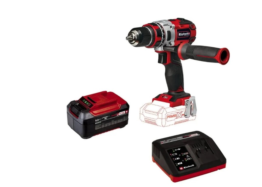 EINHELL PXC TE-CD 18 Li Brushless, 5.2Ач, с одним аккумулятором (4513850SET)