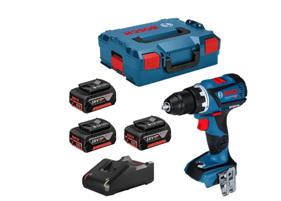 Bosch GSR 18V-60C, 5Ач, с тремя аккумуляторами (0615990L8E)
