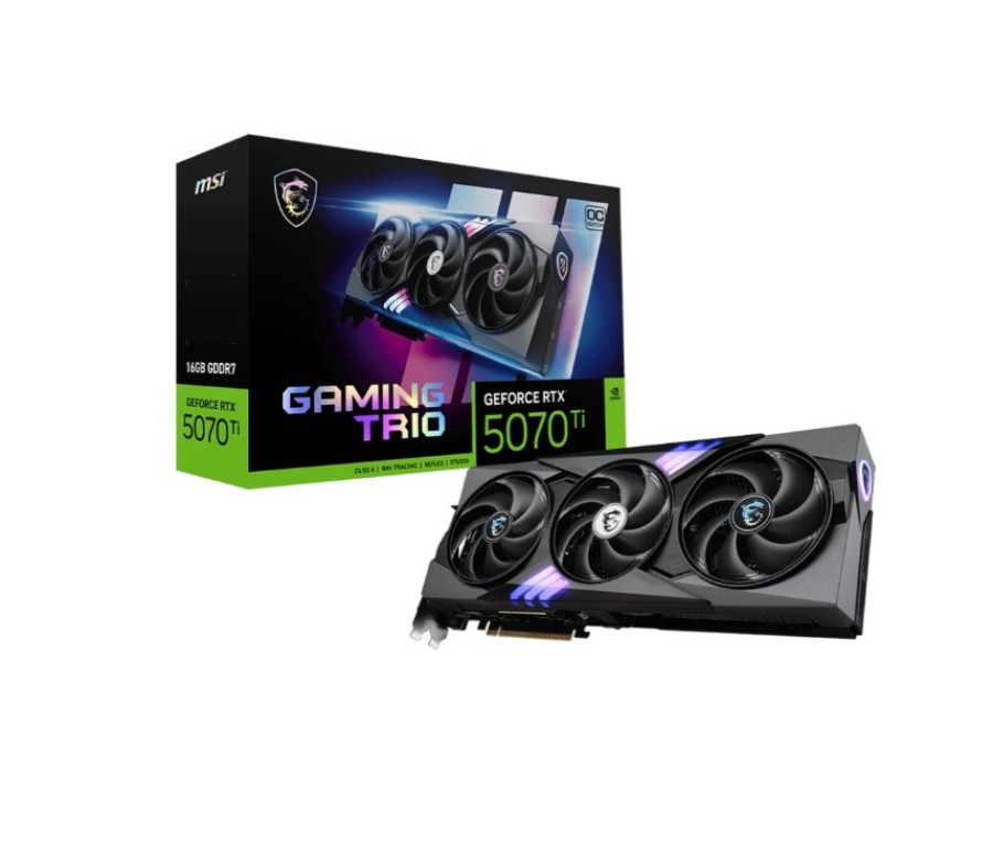 MSI OC 16Gb NVIDIA GeForce RTX 5070 Ti (RTX 5070 Ti 16G GAMING TRIO OC PLUS)