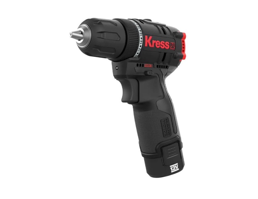 KRESS KUC12, 12В, 38Нм, 2.0Ач х2, ЗУ 1,5А, кейс