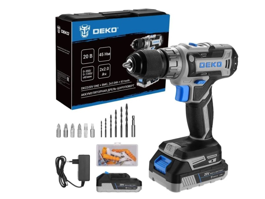 DEKO DKCD20V ONE + в кейсе (083-1038)
