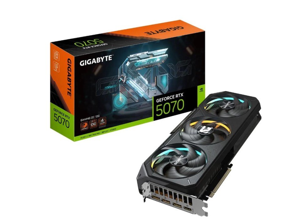 Gigabyte NVIDIA GeForce RTX 5070 12ГБ Gaming, GDDR7, OC, Ret (GV-N5070GAMING OC-12GD 1.0)