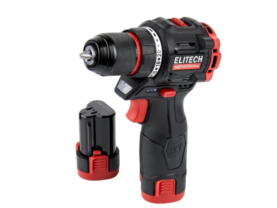 Elitech CD 12L2 (E2201.038.01), 2Ач, с двумя аккумуляторами (205713)