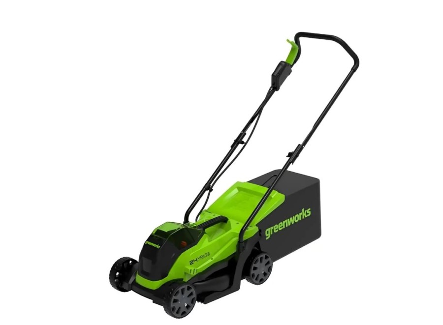 GREENWORKS GD24LM33, 33см, несамоходная, без АКБ, без ЗУ (2516107)