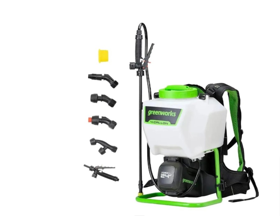 GREENWORKS G24BPSII, аккумуляторный, ранцевый, 15л (5300307UA)