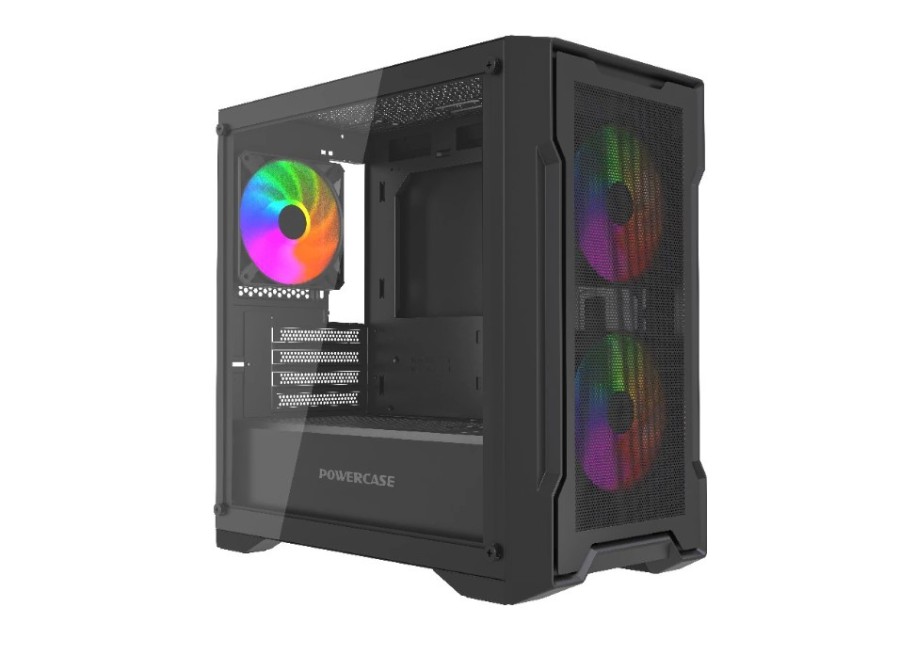 Powercase Mistral Micro X3B ARGB (CMMXB-A3) Black