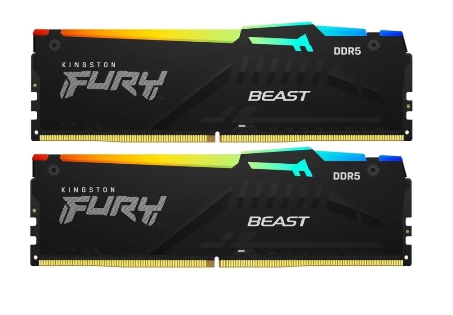 Kingston Fury Beast Black RGB 16Gb DDR5 6000MHz (2x8Gb KIT) (KF560C30BBAK2-16)