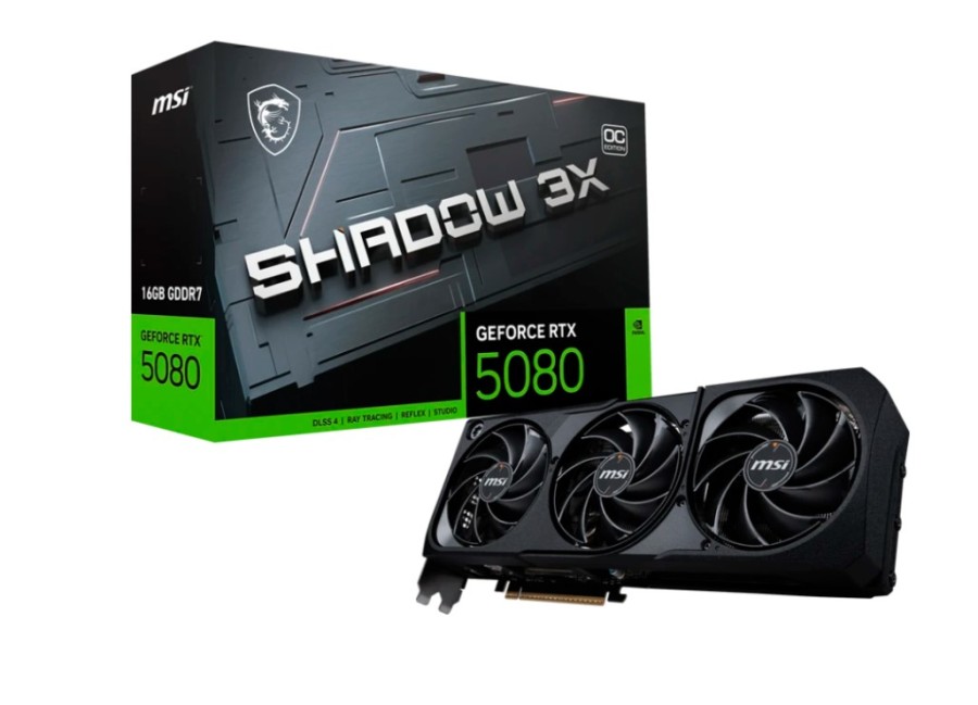 MSI OC 16Gb NVIDIA GeForce RTX 5080 (RTX 5080 16G SHADOW 3X OC)