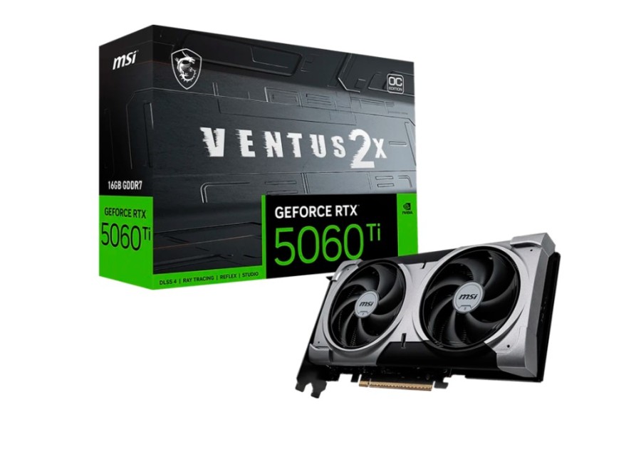 MSI OC 16Gb NVIDIA GeForce RTX 5060 Ti (RTX 5060 Ti 16G VENTUS 2X OC PLUS)