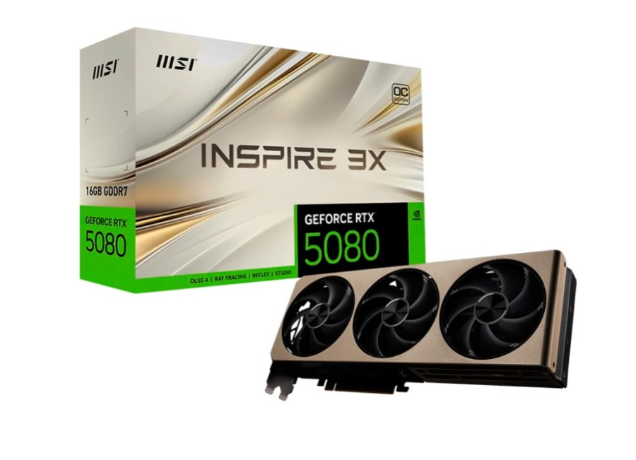 MSI OC 16Gb NVIDIA GeForce RTX 5080 (RTX 5080 16G INSPIRE 3X OC)
