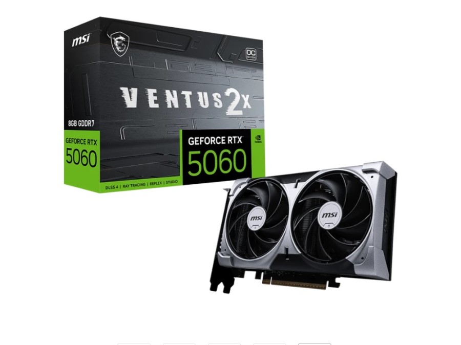 MSI OC 8Gb NVIDIA GeForce RTX 5060 (RTX 5060 8G VENTUS 2X OC)