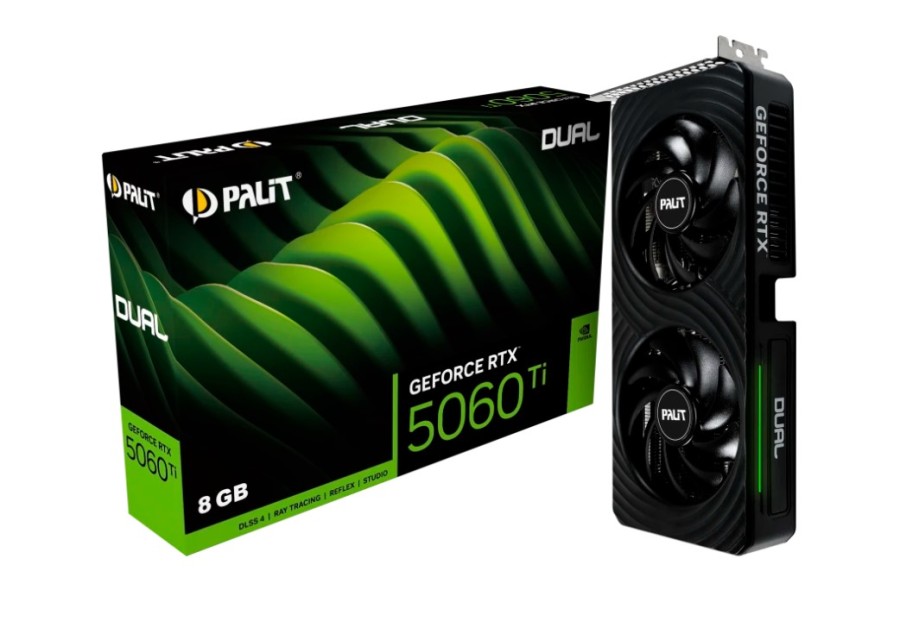 Palit Dual 8Gb NVIDIA GeForce RTX 5060 Ti (NE7506T019P1-GB2062D)