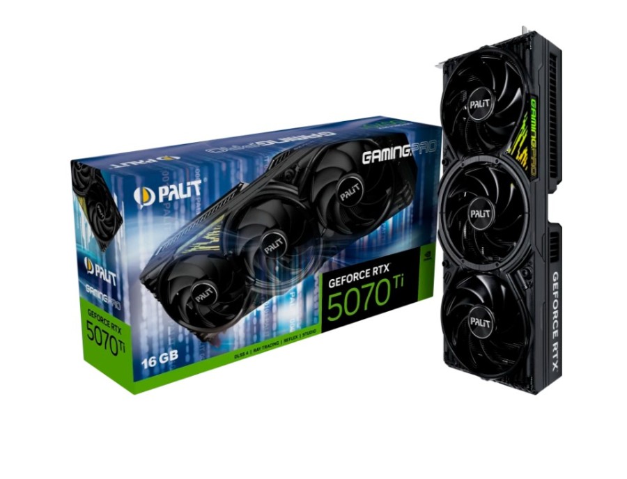 Palit GamingPro V1 16Gb NVIDIA GeForce RTX 5070 Ti (NE7507T019T2-GB2031Y)