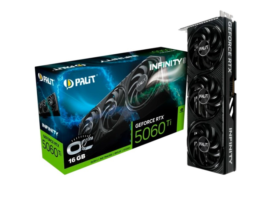 Palit Infinity 3 OC 16Gb NVIDIA GeForce RTX 5060 Ti (NE7506TS19T1-GB2061S)