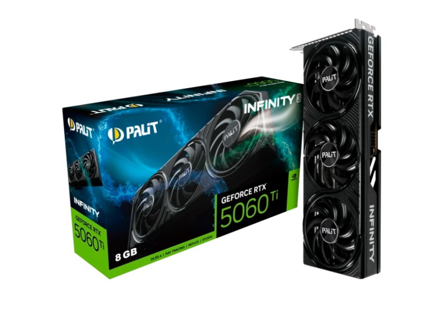 Palit Infinity 3 8Gb NVIDIA GeForce RTX 5060 Ti (NE7506T019P1-GB2062S)