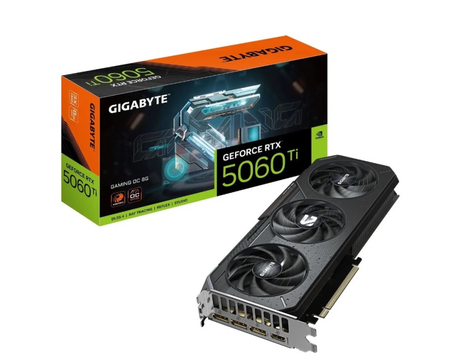 Gigabyte NVIDIA GeForce RTX 5060TI 8ГБ Gaming, GDDR7, OC, Ret (GV-N506TGAMING OC-8GD 1.0)