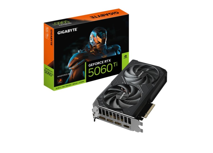 Gigabyte WINDFORCE 8Gb NVIDIA GeForce RTX 5060 Ti (GV-N506TWF2-8GD)