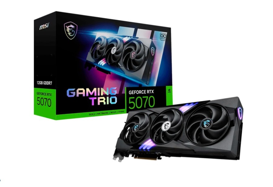 MSI OC 12Gb NVIDIA GeForce RTX 5070 (RTX 5070 12G GAMING TRIO OC)