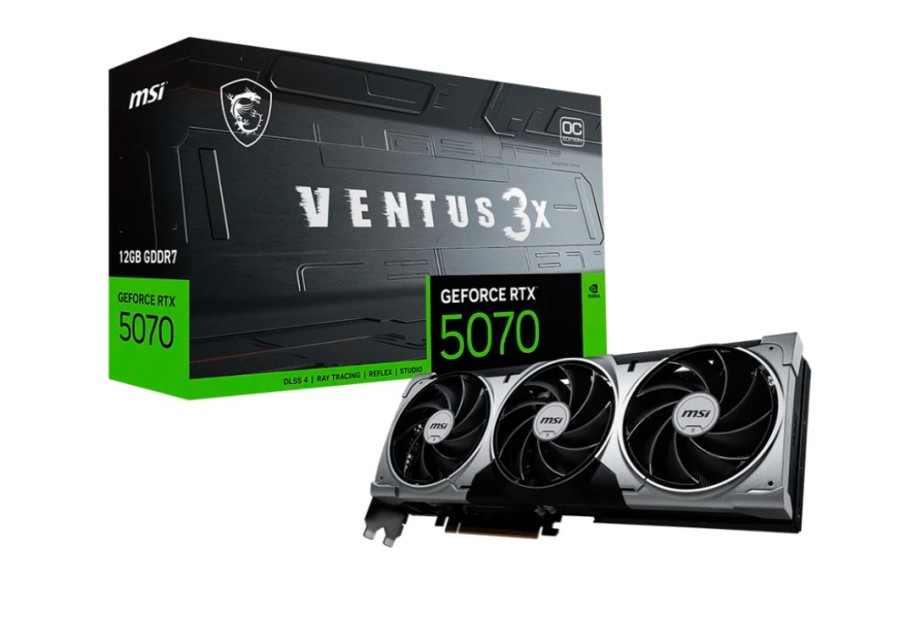 MSI OC 12Gb NVIDIA GeForce RTX 5070 (RTX 5070 12G VENTUS 3X OC)