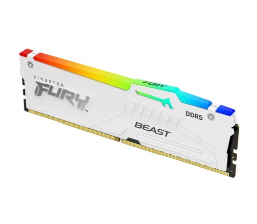 Kingston Fury Beast White RGB 16Gb DDR5 6400MHz (KF564C32BWA-16)