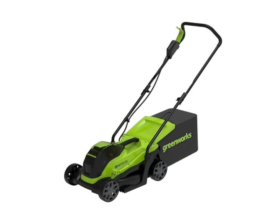GREENWORKS GD24LM33K2, 33см, несамоходная, 2Ач, с ЗУ (2516107UA)