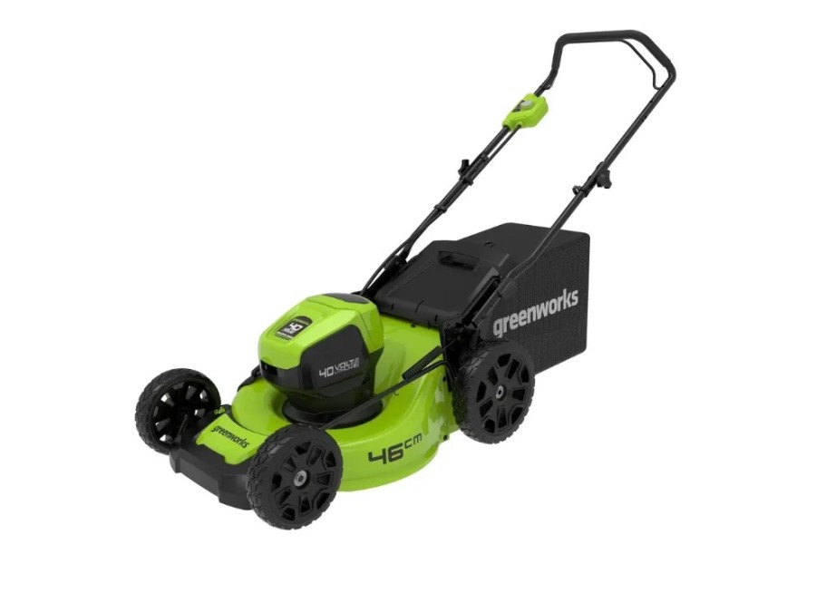 GREENWORKS GD40LM46HP, 46см, несамоходная, 4Ач, с ЗУ (2514407UB)