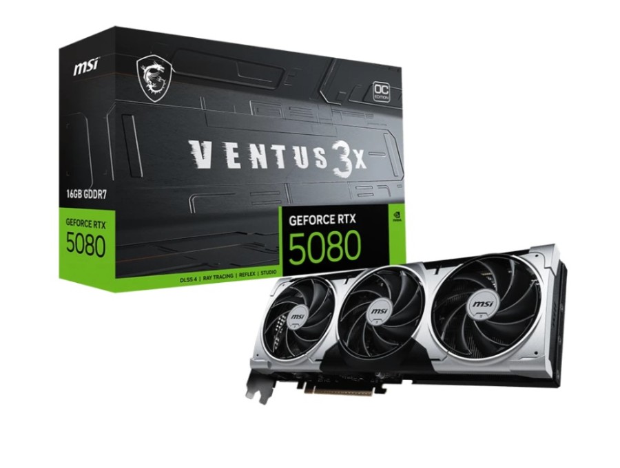 MSI OC 16Gb NVIDIA GeForce RTX 5080 (RTX 5080 16G VENTUS 3X OC PLUS)