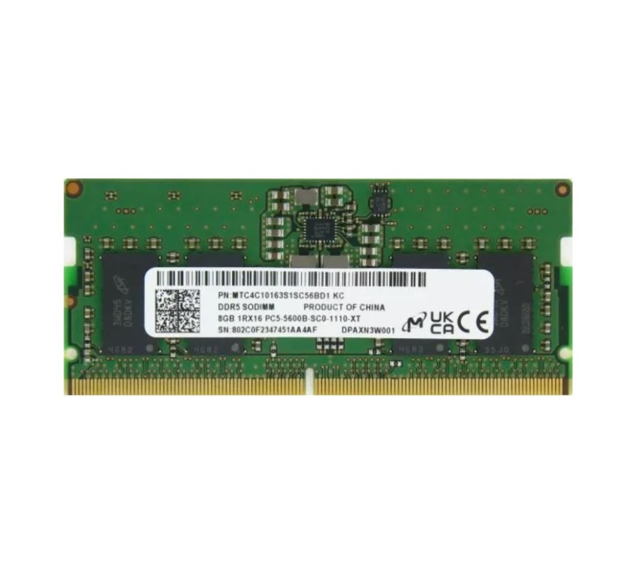 Micron SO-DIMM DDR5 8Gb (MTC4C10163S1SC56BD1)