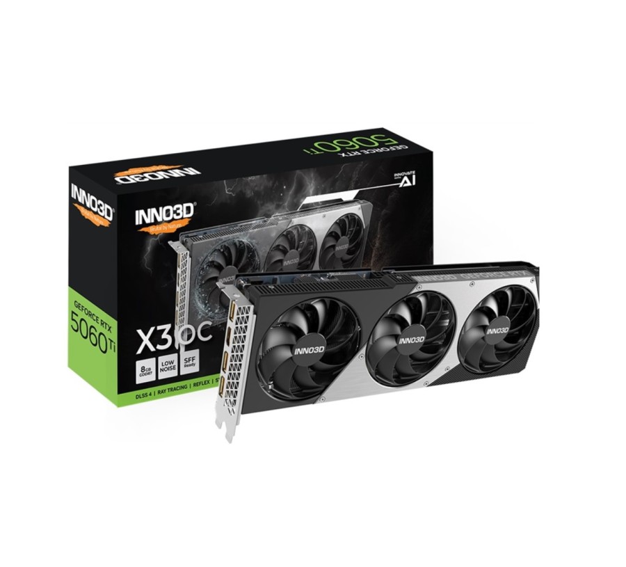 INNO3D RTX 5060 Ti X3 OC//RTX5060Ti, HDMI, DP*3, 8G,D7 (N506T3-08D7X-193075L)