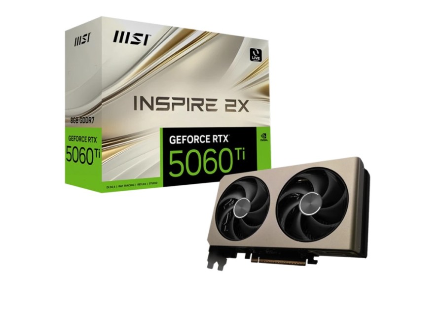 MSI 8Gb NVIDIA GeForce RTX 5060 Ti (RTX 5060 TI 8G INSPIRE 2X)