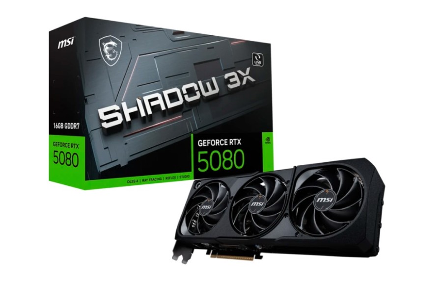 MSI 16Gb NVIDIA GeForce RTX 5080 (RTX 5080 16G SHADOW 3X)