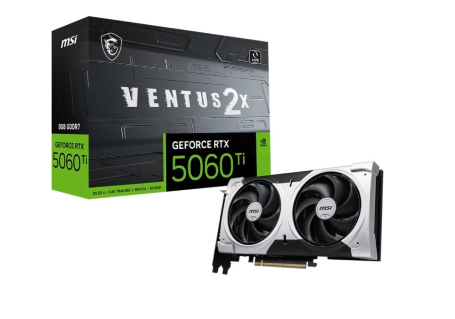 MSI 8Gb NVIDIA GeForce RTX 5060 Ti (RTX 5060 TI 8G VENTUS 2X PLUS)