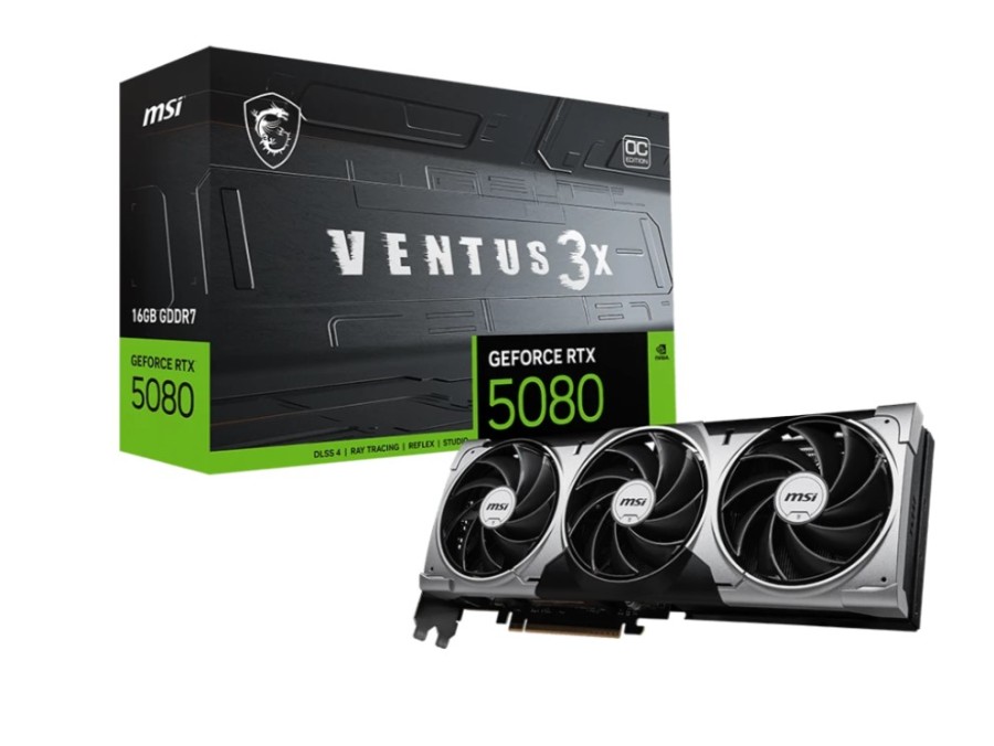MSI OC 16Gb NVIDIA GeForce RTX 5080 (RTX 5080 16G VENTUS 3X OC)