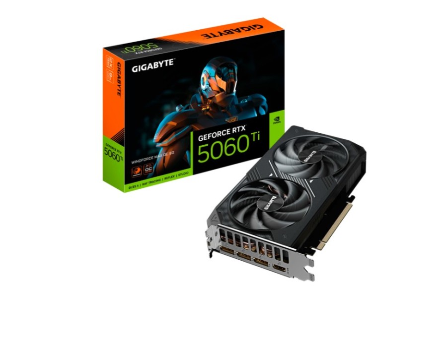 Gigabyte WINDFORCE MAX OC 8Gb NVIDIA GeForce RTX 5060 Ti (GV-N506TWF2MAX OC-8GD)