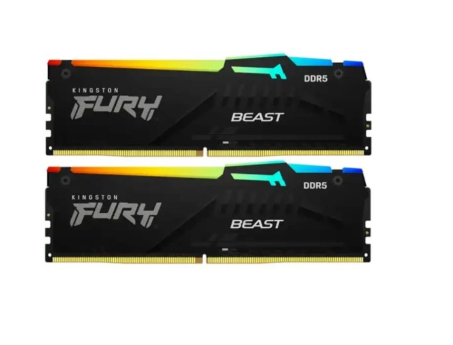 Kingston Fury Beast Black RGB 64Gb DDR5 6000MHz (2x32Gb KIT) (KF560C30BBEAK2-64)