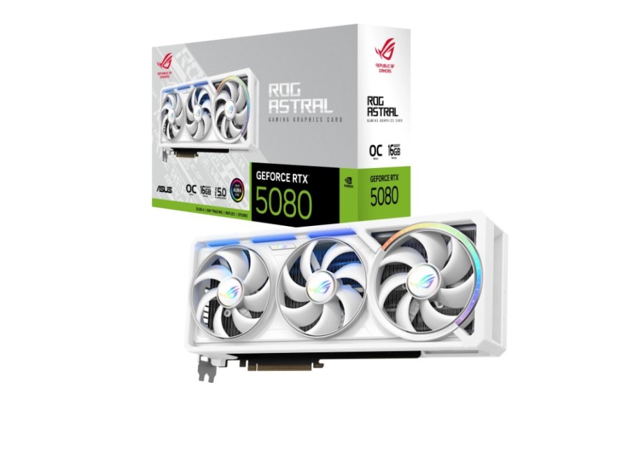 ASUS ROG Astral White OC 16Gb NVIDIA GeForce RTX 5080 (ROG-ASTRAL-RTX5080-O16G-WHITE)