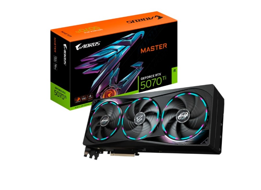 Gigabyte AORUS MASTER OC 16Gb NVIDIA GeForce RTX 5070 Ti (GV-N507TAORUS M-16GD)