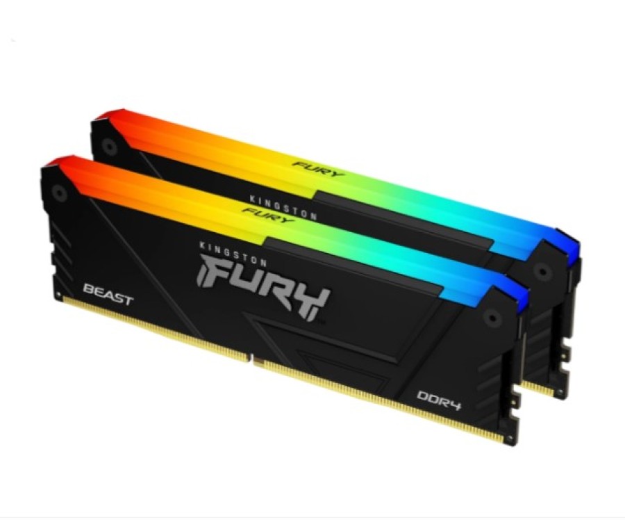 Kingston Fury Beast RGB 16Gb DDR4 3200MHz (2x8Gb KIT) (KF432C16BB2AK2/16WP)