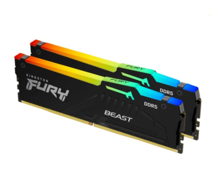 Kingston Fury Beast RGB 64Gb DDR5 6000MHz (2x32Gb KIT) (KF560C36BBE2AK2-64)